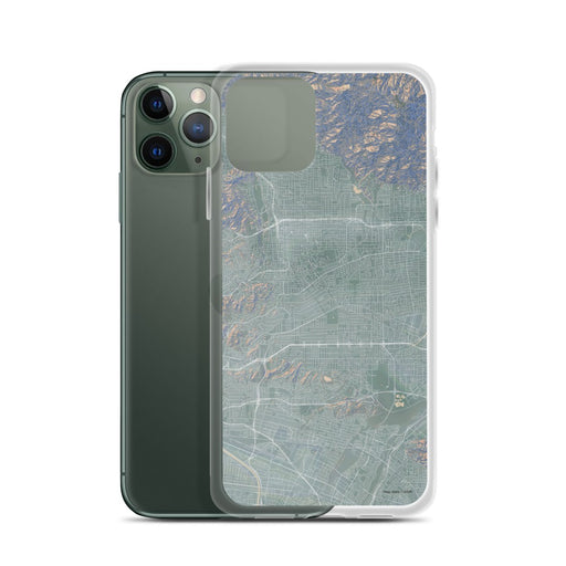 Custom Alhambra California Map Phone Case in Afternoon