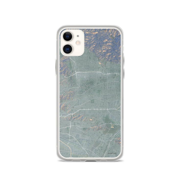 Custom iPhone 11 Alhambra California Map Phone Case in Afternoon