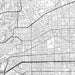Alhambra California Map Print in Classic Style Zoomed In Close Up Showing Details