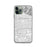Custom iPhone 11 Pro Alhambra California Map Phone Case in Classic