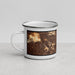 Left View Custom Alhambra California Map Enamel Mug in Ember