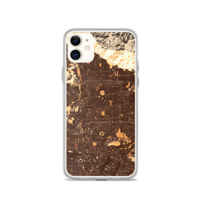 Custom iPhone 11 Alhambra California Map Phone Case in Ember
