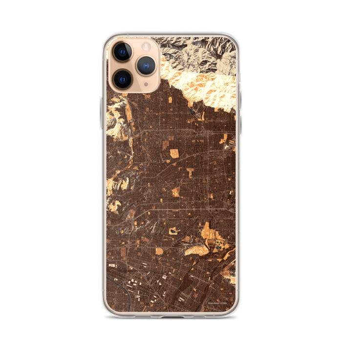 Custom iPhone 11 Pro Max Alhambra California Map Phone Case in Ember
