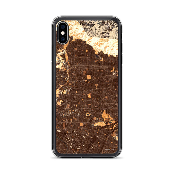 Custom iPhone XS Max Alhambra California Map Phone Case in Ember