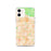 Custom iPhone 12 Alhambra California Map Phone Case in Watercolor