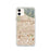 Custom iPhone 11 Alhambra California Map Phone Case in Woodblock