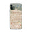 Custom iPhone 11 Pro Alhambra California Map Phone Case in Woodblock