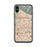 Custom iPhone X/XS Alhambra California Map Phone Case in Woodblock