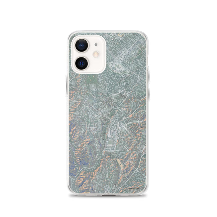Custom iPhone 12 Aliso Viejo California Map Phone Case in Afternoon