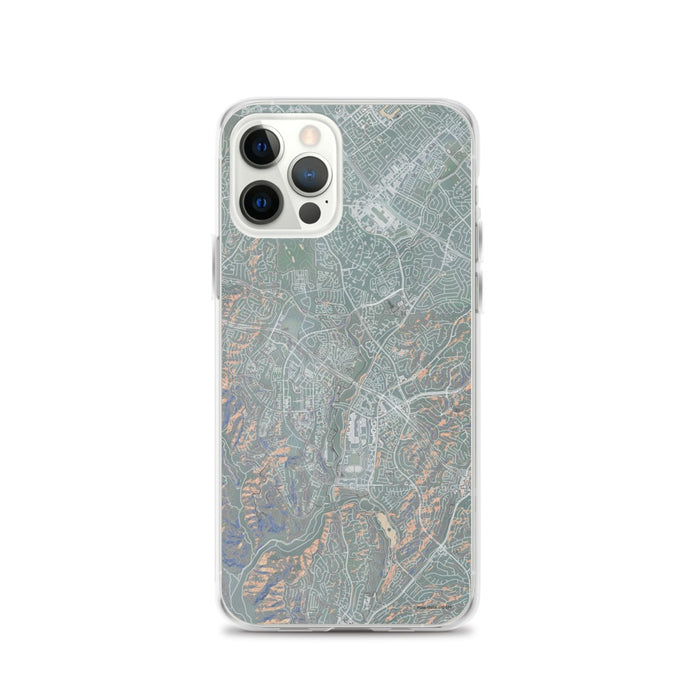 Custom iPhone 12 Pro Aliso Viejo California Map Phone Case in Afternoon