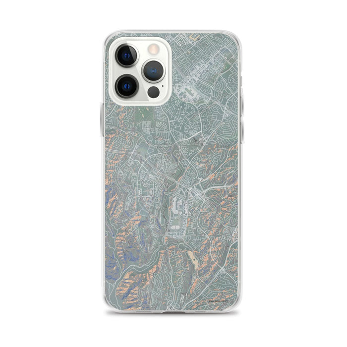 Custom iPhone 12 Pro Max Aliso Viejo California Map Phone Case in Afternoon