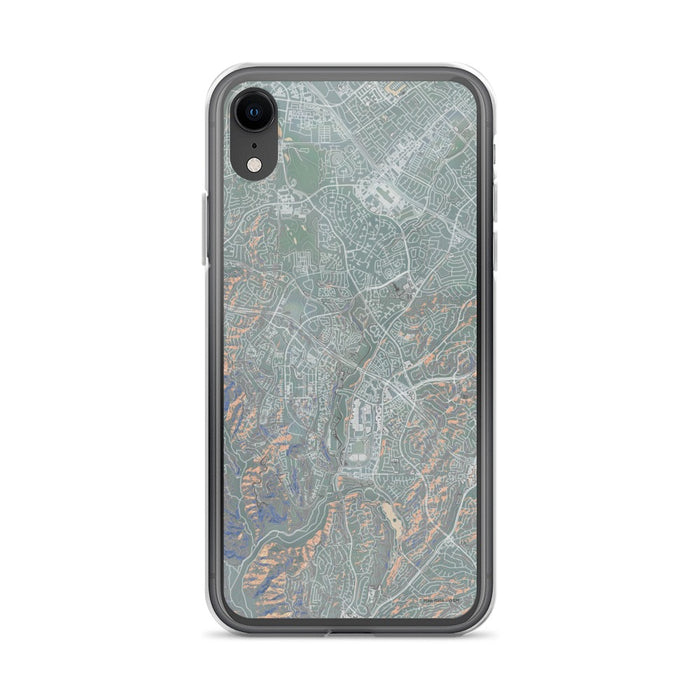 Custom iPhone XR Aliso Viejo California Map Phone Case in Afternoon