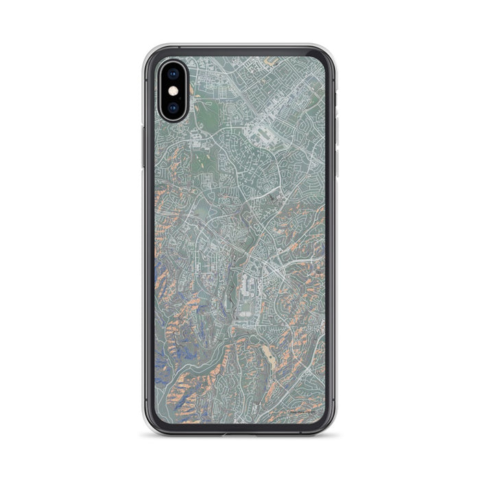 Custom iPhone XS Max Aliso Viejo California Map Phone Case in Afternoon