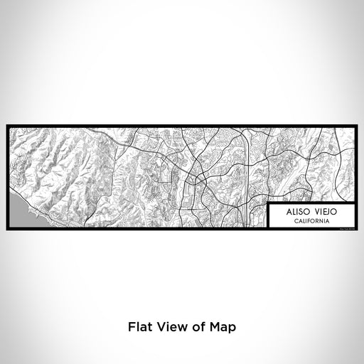 Flat View of Map Custom Aliso Viejo California Map Enamel Mug in Classic