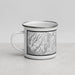 Left View Custom Aliso Viejo California Map Enamel Mug in Classic