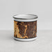 Front View Custom Aliso Viejo California Map Enamel Mug in Ember