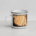 Left View Custom Aliso Viejo California Map Enamel Mug in Ember