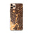 Custom iPhone 11 Pro Max Aliso Viejo California Map Phone Case in Ember