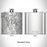 Rendered View of Aliso Viejo California Map Engraving on 6oz Stainless Steel Flask