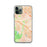 Custom iPhone 11 Pro Aliso Viejo California Map Phone Case in Watercolor