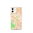 Custom iPhone 12 mini Aliso Viejo California Map Phone Case in Watercolor
