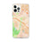 Custom iPhone 12 Pro Max Aliso Viejo California Map Phone Case in Watercolor