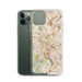 Custom Aliso Viejo California Map Phone Case in Woodblock