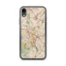 Custom iPhone XR Aliso Viejo California Map Phone Case in Woodblock