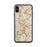 Custom iPhone X/XS Aliso Viejo California Map Phone Case in Woodblock