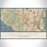 Aliso Viejo California Map Print Landscape Orientation in Woodblock Style With Shaded Background