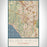 Aliso Viejo California Map Print Portrait Orientation in Woodblock Style With Shaded Background