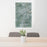 24x36 Allentown Pennsylvania Map Print Portrait Orientation in Afternoon Style Behind 2 Chairs Table and Potted Plant