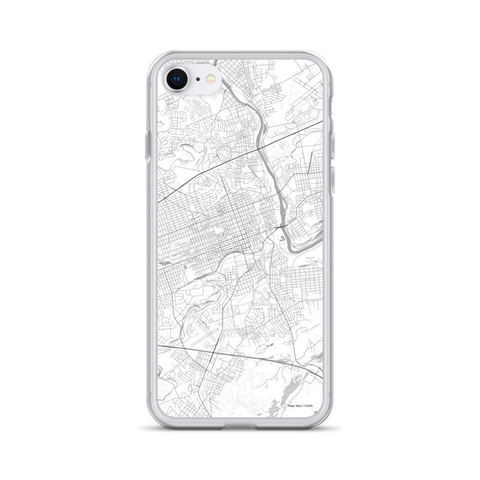 Custom Allentown Pennsylvania Map iPhone SE Phone Case in Classic