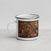 Left View Custom Allentown Pennsylvania Map Enamel Mug in Ember