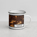 Right View Custom Allentown Pennsylvania Map Enamel Mug in Ember