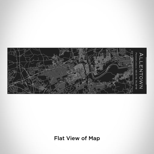 Rendered View of Allentown Pennsylvania Map Engraving on 10oz Stainless Steel Insulated Cup with Sliding Lid in Black
