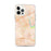 Custom Allentown Pennsylvania Map iPhone 12 Pro Max Phone Case in Watercolor
