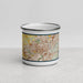 Front View Custom Allentown Pennsylvania Map Enamel Mug in Woodblock