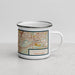 Right View Custom Allentown Pennsylvania Map Enamel Mug in Woodblock