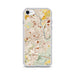 Custom Allentown Pennsylvania Map iPhone SE Phone Case in Woodblock
