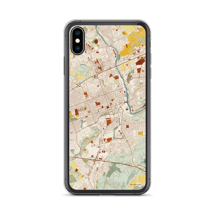 Custom Allentown Pennsylvania Map Phone Case in Woodblock