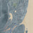 Allyn Washington Map Print in Afternoon Style Zoomed In Close Up Showing Details