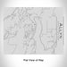 Rendered View of Allyn Washington Map Engraving on 20oz Stainless Steel Insulated Bottle with Bamboo Top