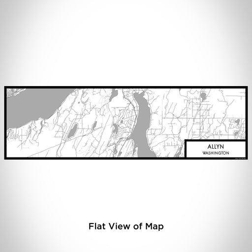 Flat View of Map Custom Allyn Washington Map Enamel Mug in Classic