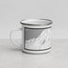 Left View Custom Allyn Washington Map Enamel Mug in Classic