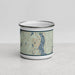 Front View Custom Allyn Washington Map Enamel Mug in Woodblock