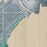 Alpena Michigan Map Print in Afternoon Style Zoomed In Close Up Showing Details