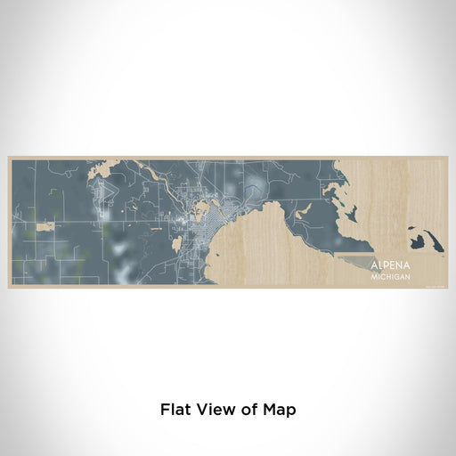Flat View of Map Custom Alpena Michigan Map Enamel Mug in Afternoon