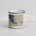 Right View Custom Alpena Michigan Map Enamel Mug in Afternoon