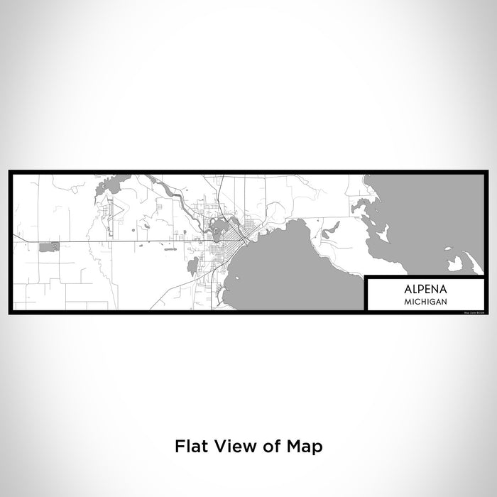 Flat View of Map Custom Alpena Michigan Map Enamel Mug in Classic